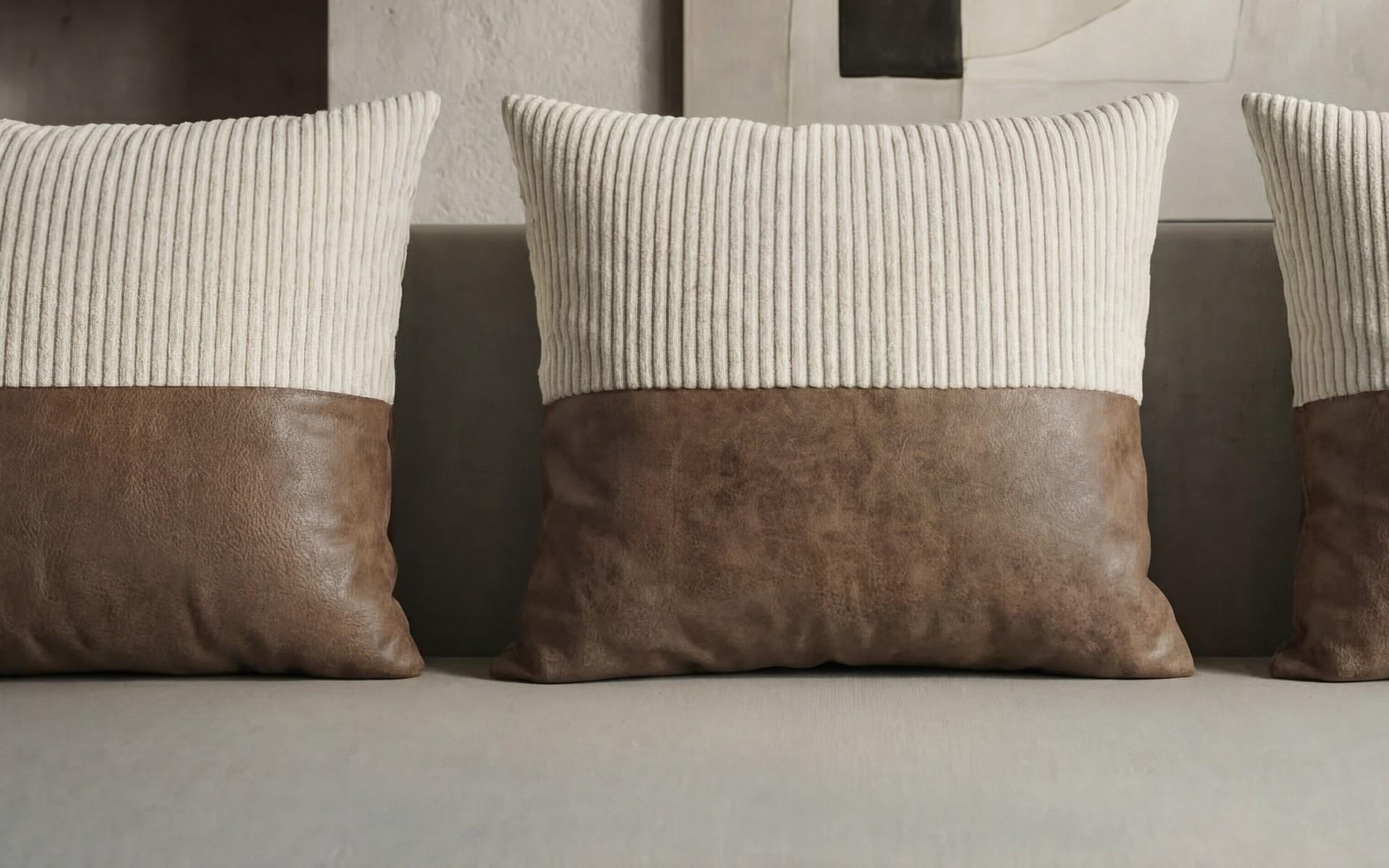 Extendable sofa Marty, light beige + brown  7